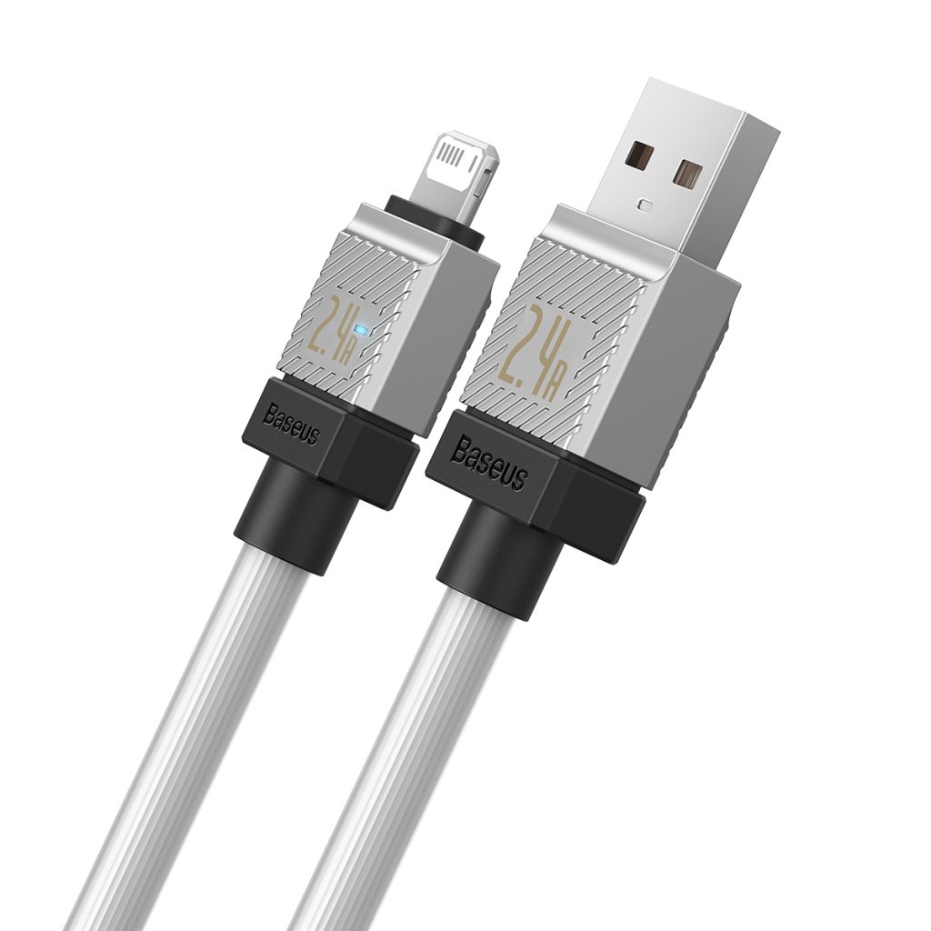 Baseus kabel CoolPlay USB - Lightning 1m 2,4A biały - obrazek 2