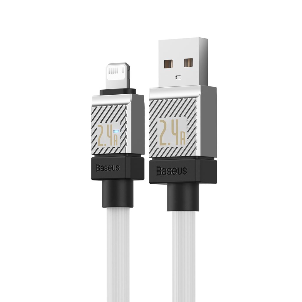 Baseus kabel CoolPlay USB - Lightning 1m 2,4A biały - obrazek 3