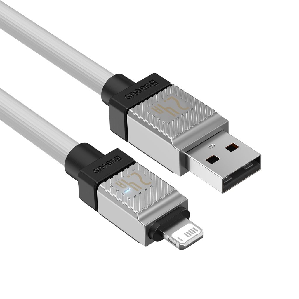 Baseus kabel CoolPlay USB - Lightning 1m 2,4A biały - obrazek 5