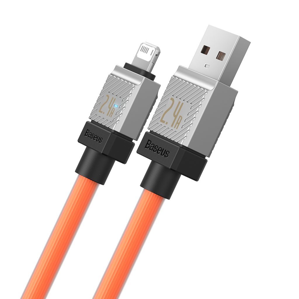 Baseus kabel CoolPlay USB - Lightning 1m 2,4A pomarańczowy - obrazek 2