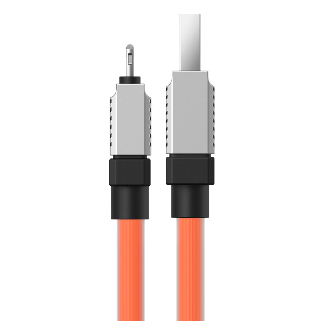 Baseus kabel CoolPlay USB - Lightning 1m 2,4A pomarańczowy - obrazek 4