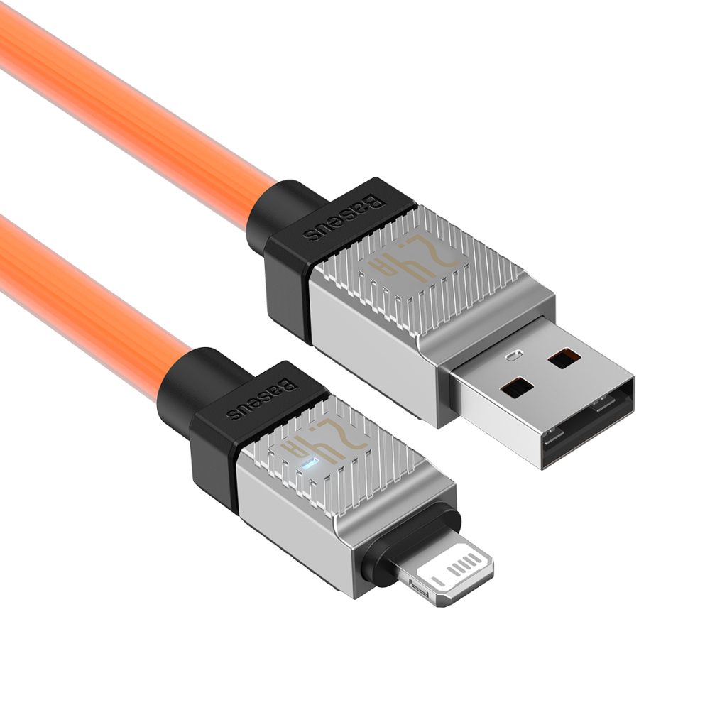 Baseus kabel CoolPlay USB - Lightning 1m 2,4A pomarańczowy - obrazek 5