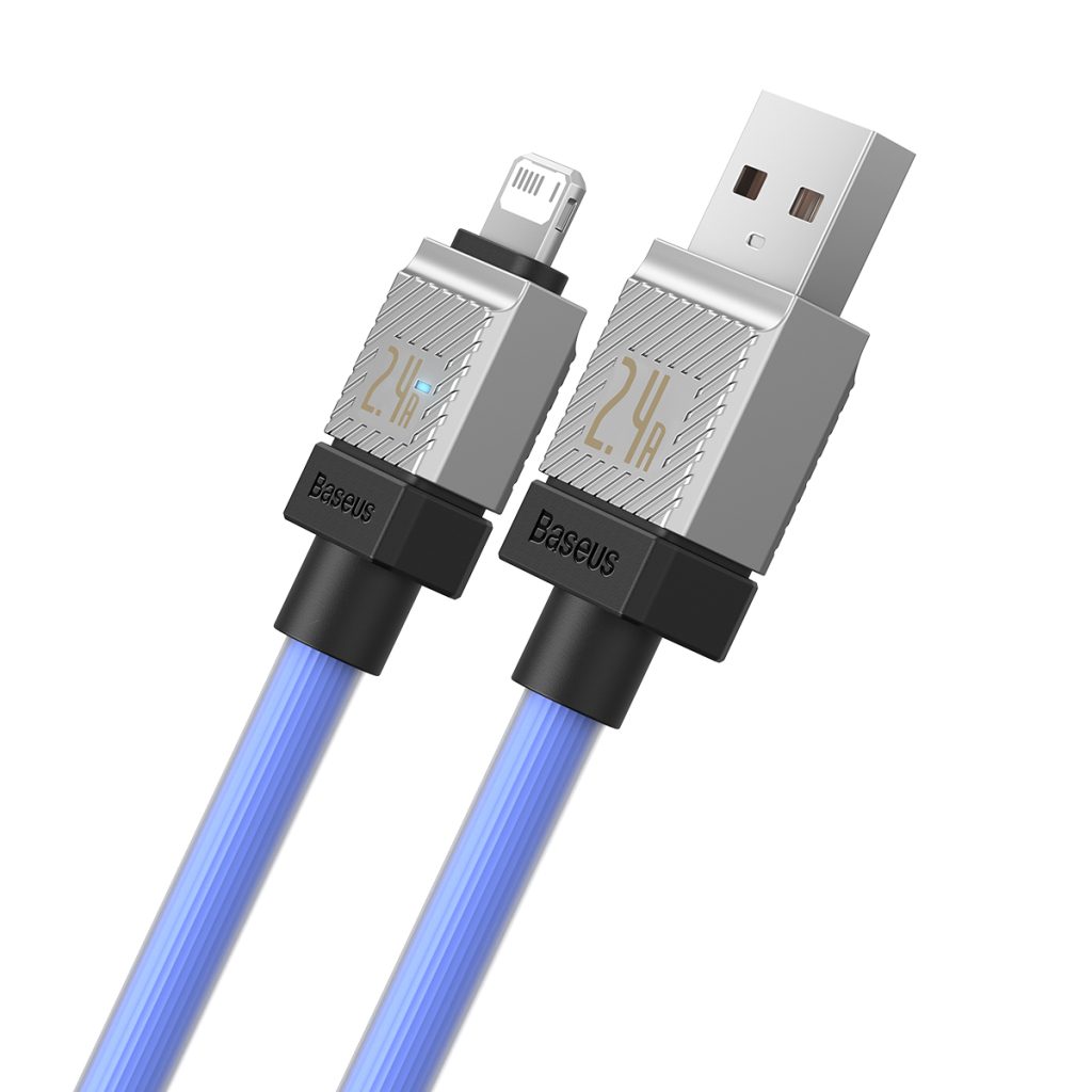 Baseus kabel CoolPlay USB - Lightning 2m 2,4A niebieski - obrazek 2