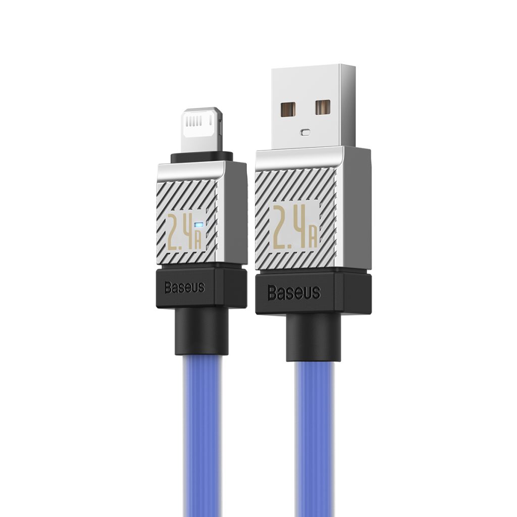 Baseus kabel CoolPlay USB - Lightning 2m 2,4A niebieski - obrazek 3