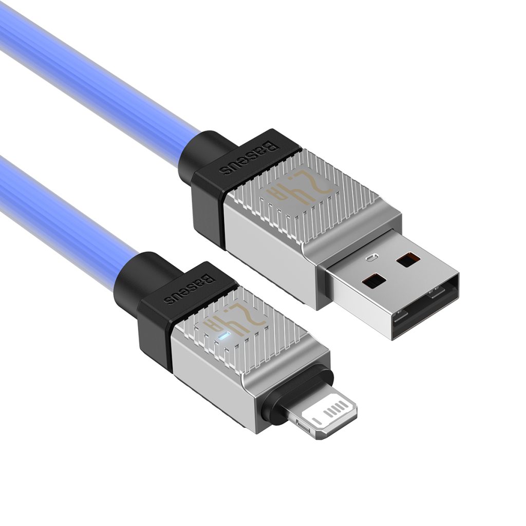 Baseus kabel CoolPlay USB - Lightning 2m 2,4A niebieski - obrazek 5