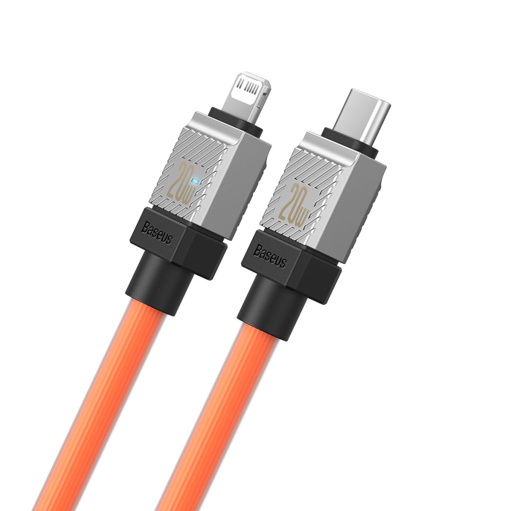 Baseus kabel CoolPlay USB-C - Lightning 1m 20W pomarańczowy - obrazek 2