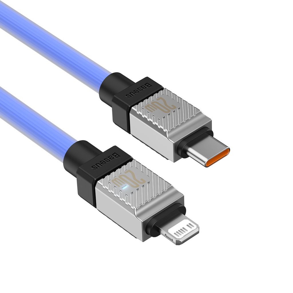 Baseus kabel CoolPlay USB-C - Lightning 2m 20W niebieski - obrazek 5