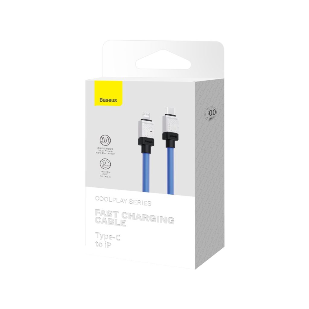 Baseus kabel CoolPlay USB-C - Lightning 2m 20W niebieski - obrazek 8