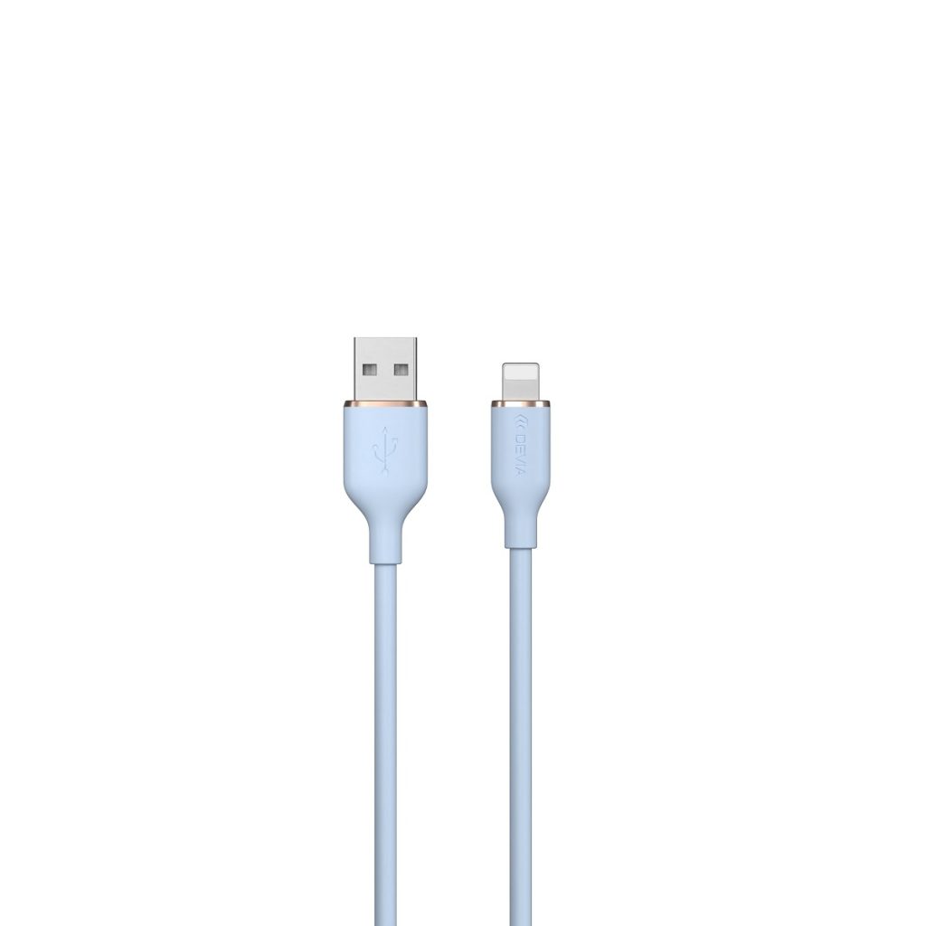 Devia kabel Jelly EC630 USB - Lightning 1,2 m 2,4A niebieski - obrazek 2