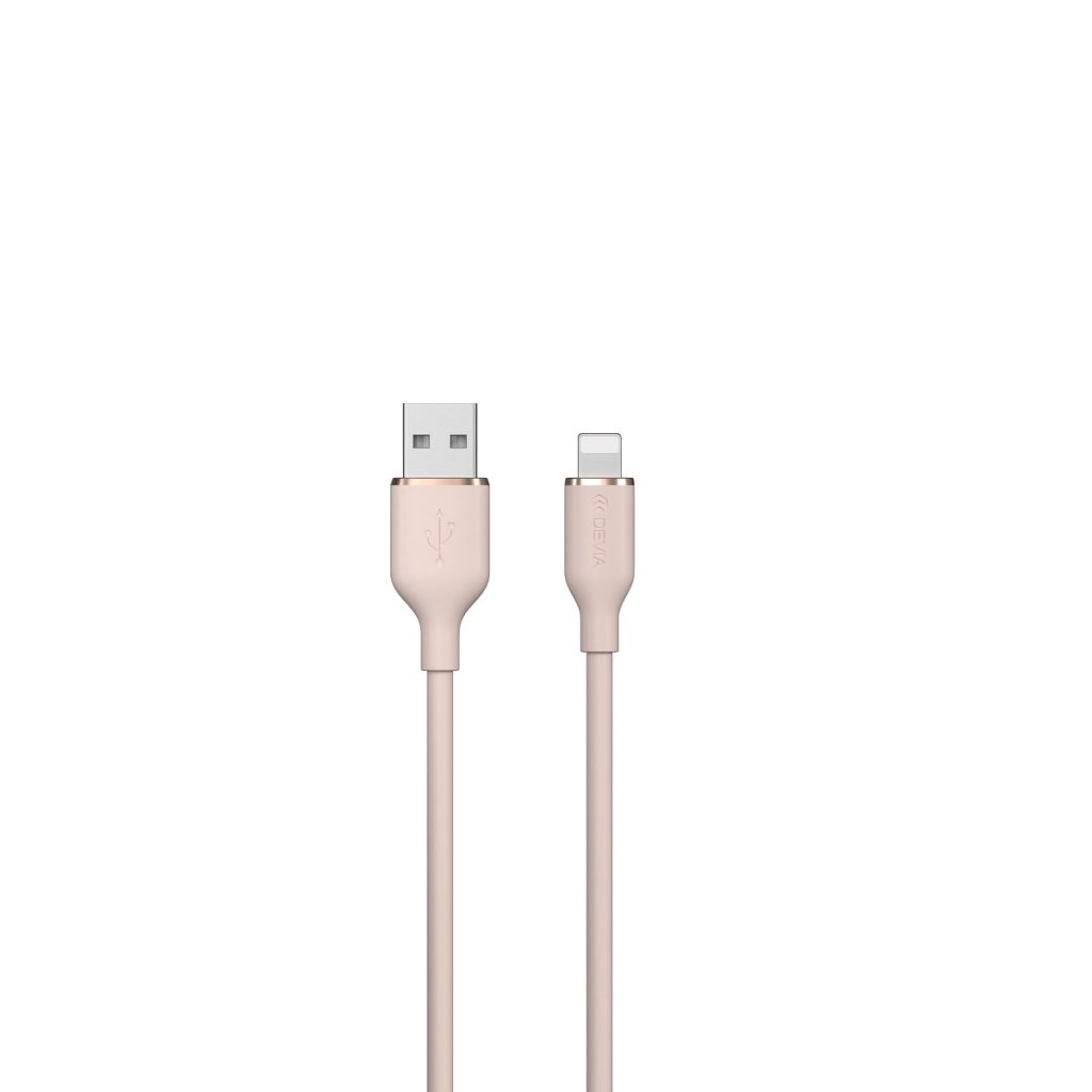 Devia kabel Jelly EC630 USB - Lightning 1,2 m 2,4A różowy - obrazek 2