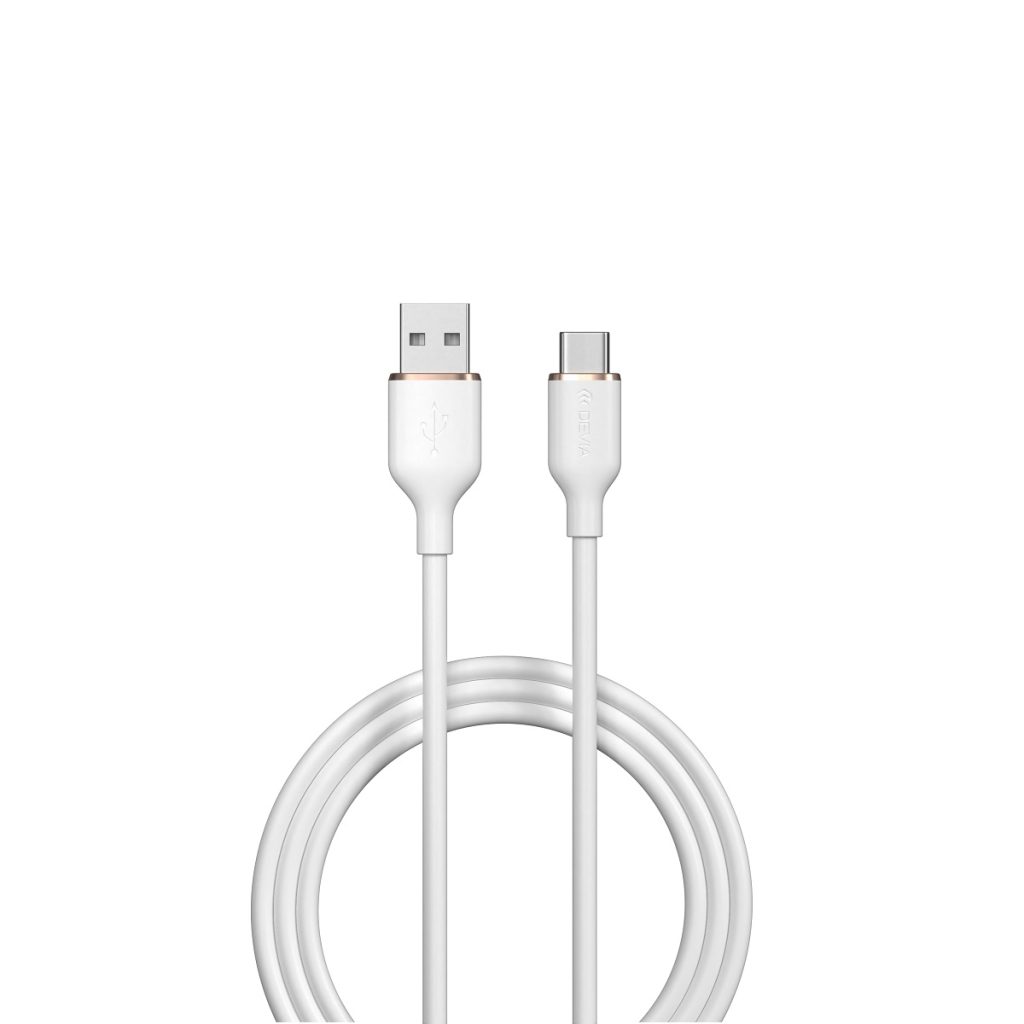 Devia kabel Jelly EC629 USB - USB-C 1,2 m 2,4A biały