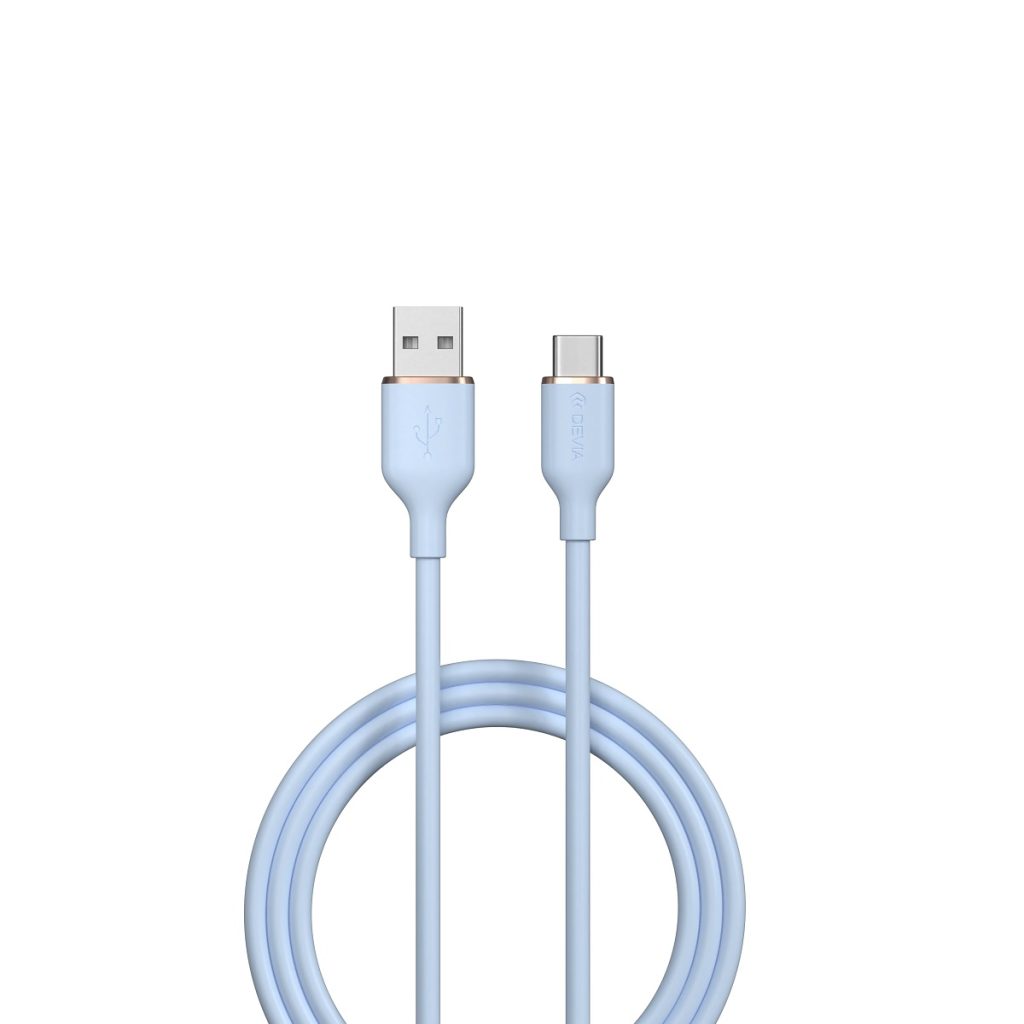 Devia kabel Jelly EC629 USB - USB-C 1,2 m 2,4A niebieski