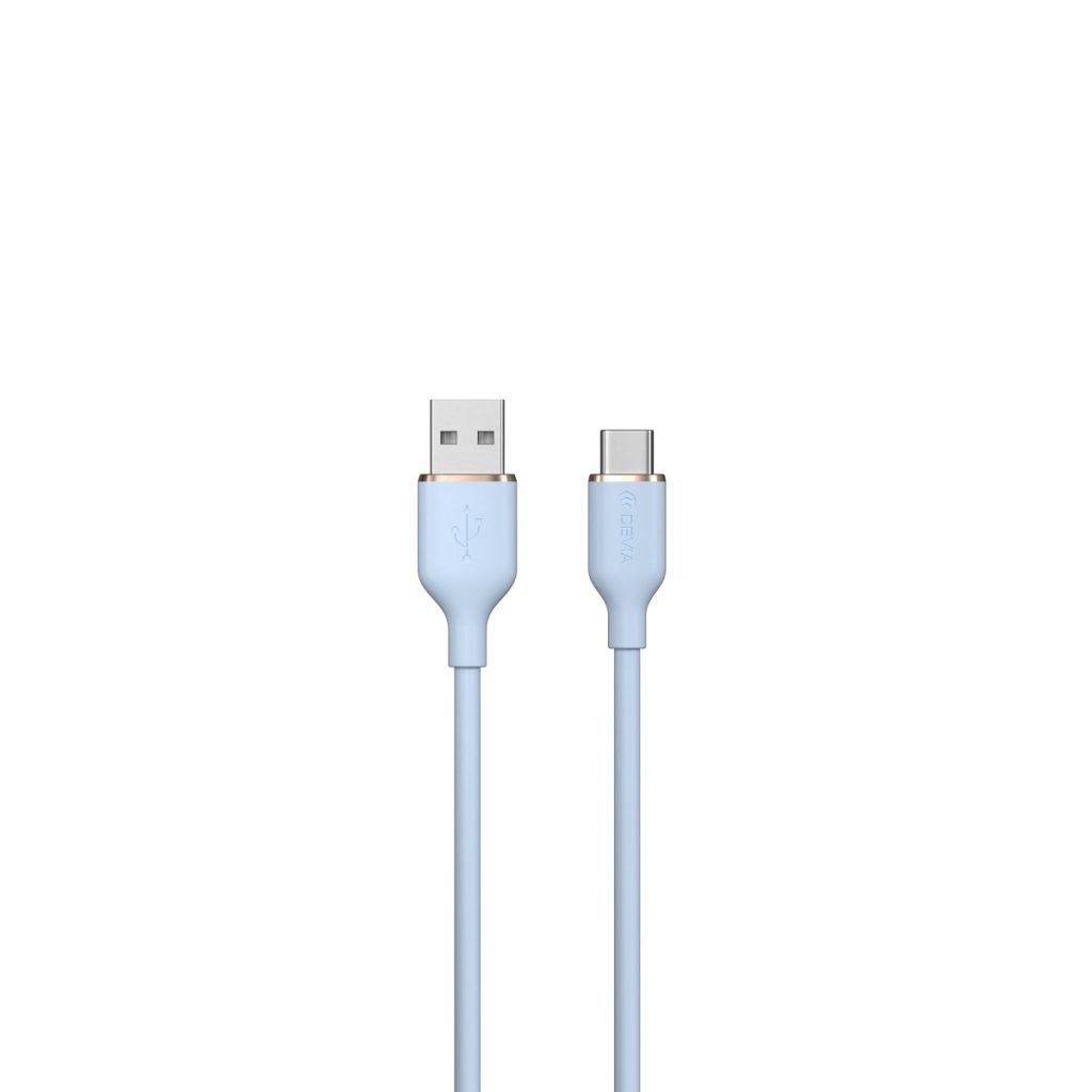 Devia kabel Jelly EC629 USB - USB-C 1,2 m 2,4A niebieski - obrazek 2