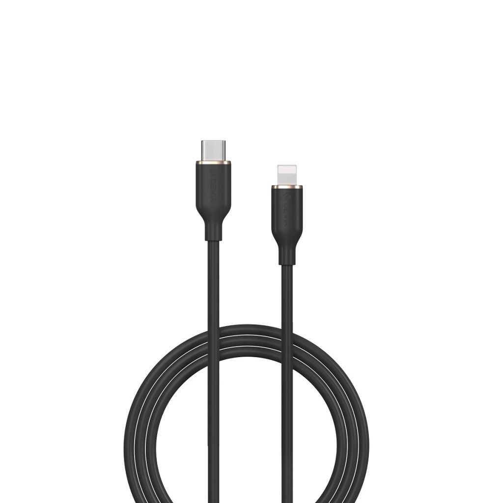 Devia kabel Jelly EC631 USB-C - Lightning 1,2 m 27W czarny