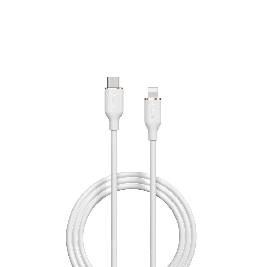 Devia kabel Jelly EC631 USB-C - Lightning 1,2 m 27W biały