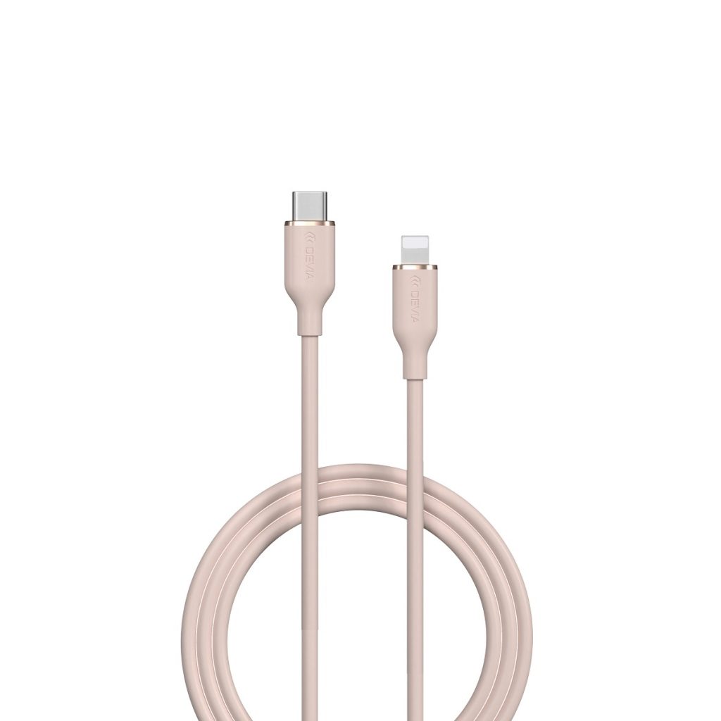 Devia kabel Jelly EC631 USB-C - Lightning 1,2 m 27W różowy