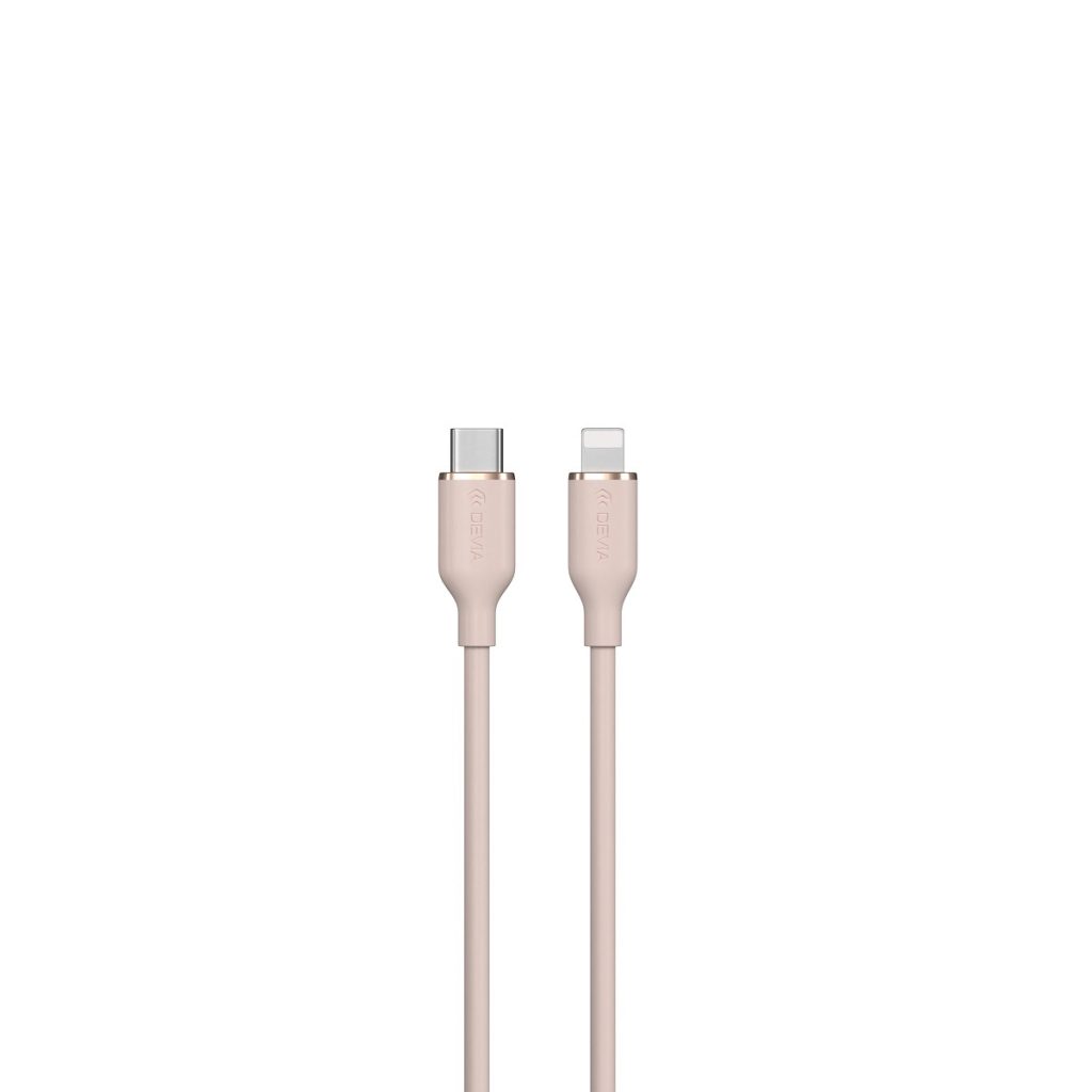 Devia kabel Jelly EC631 USB-C - Lightning 1,2 m 27W różowy - obrazek 2