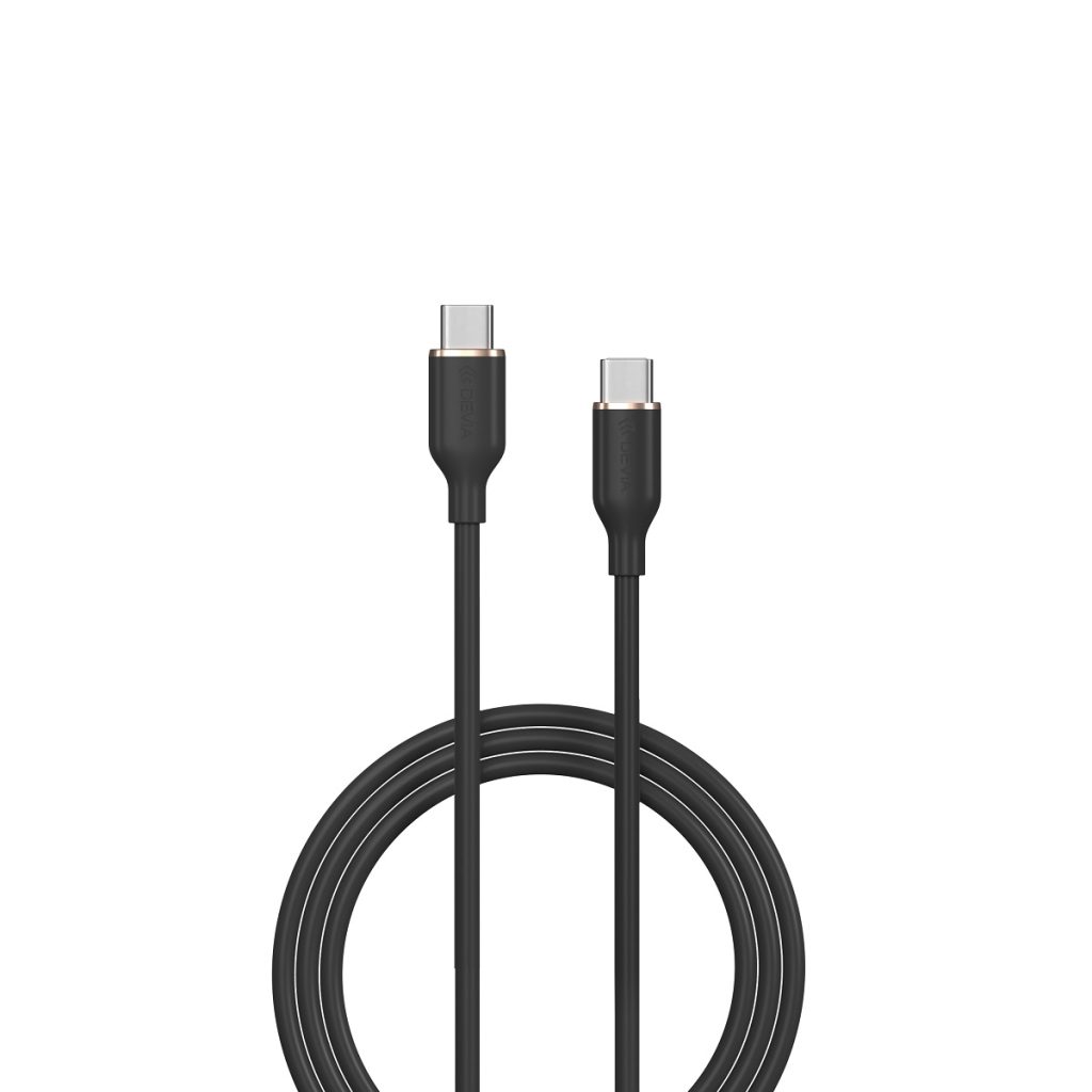 Devia kabel Jelly EC632 USB-C - USB-C 1,2 m 60W 3A czarny