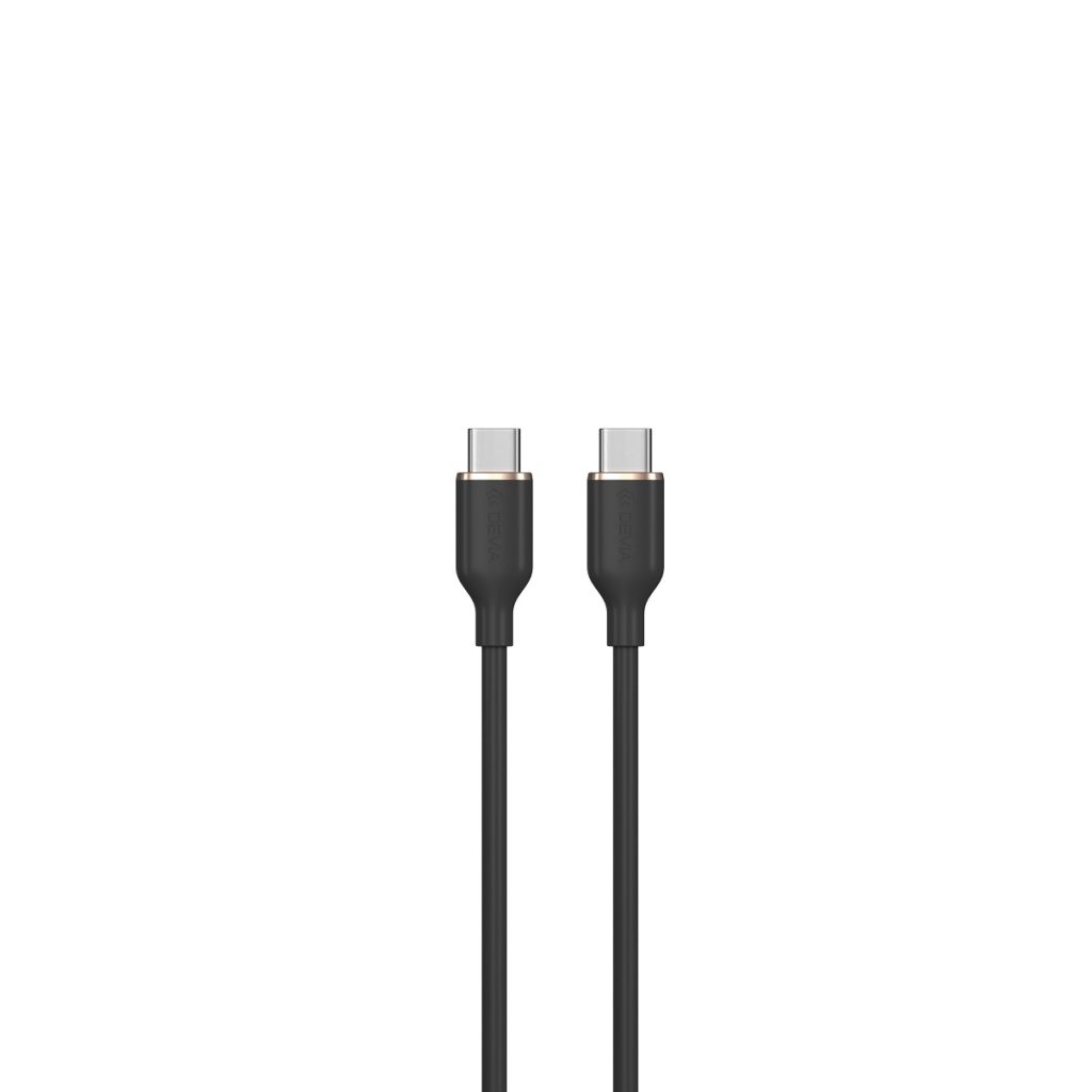 Devia kabel Jelly EC632 USB-C - USB-C 1,2 m 60W 3A czarny - obrazek 2