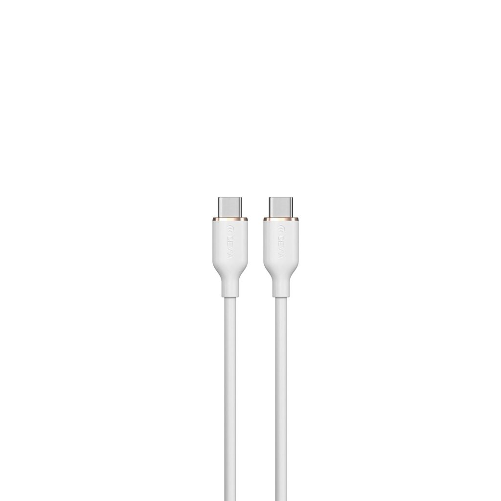 Devia kabel Jelly EC632 USB-C - USB-C 1,2 m 60W 3A biały - obrazek 2