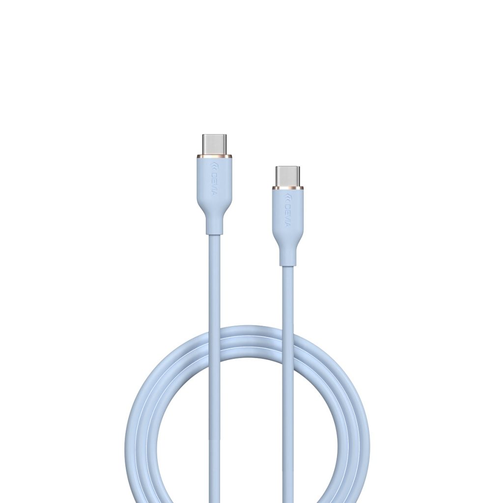 Devia kabel Jelly EC632 USB-C - USB-C 1,2 m 60W 3A niebieski