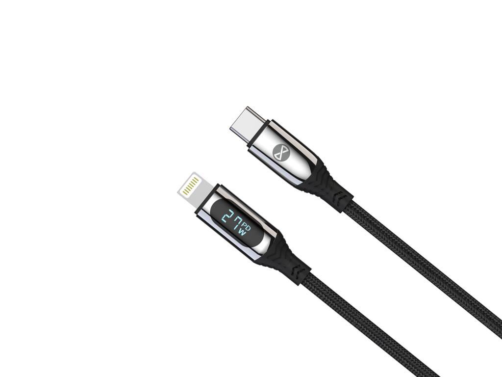 Forever kabel LCD USB-C - Lightning 1,0 m 27W czarny - obrazek 2