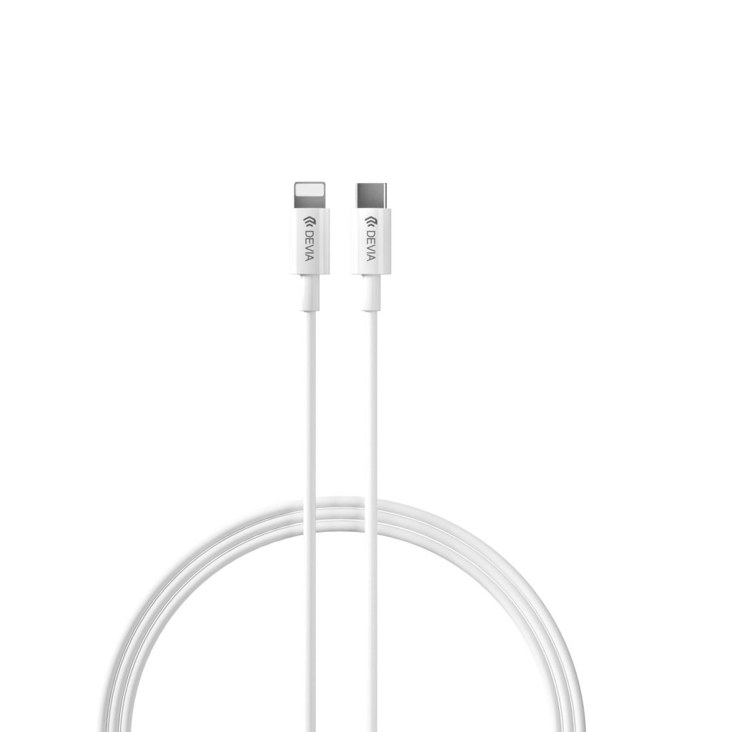 Devia ładowarka sieciowa Smart PD 20W 1x USB-C biała + kabel Lightning - USB-C V2 - obrazek 3