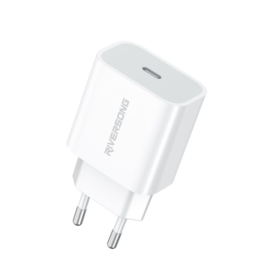 Riversong ładowarka sieciowa PowerKub 20 1x USB-C 20W biała AD75 - obrazek 2