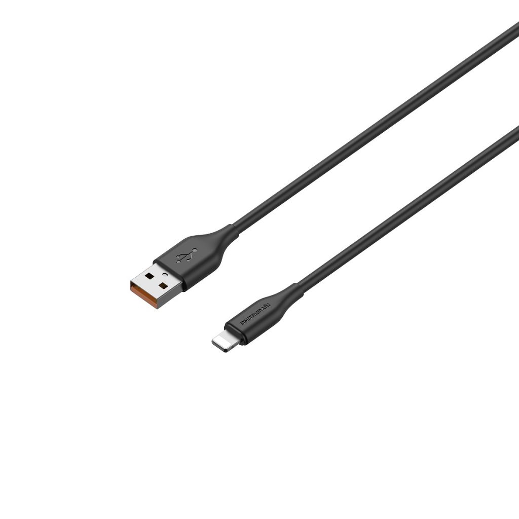 Riversong kabel Beta 09 USB - Lightning 1,0m 3A czarny CL85 - obrazek 2