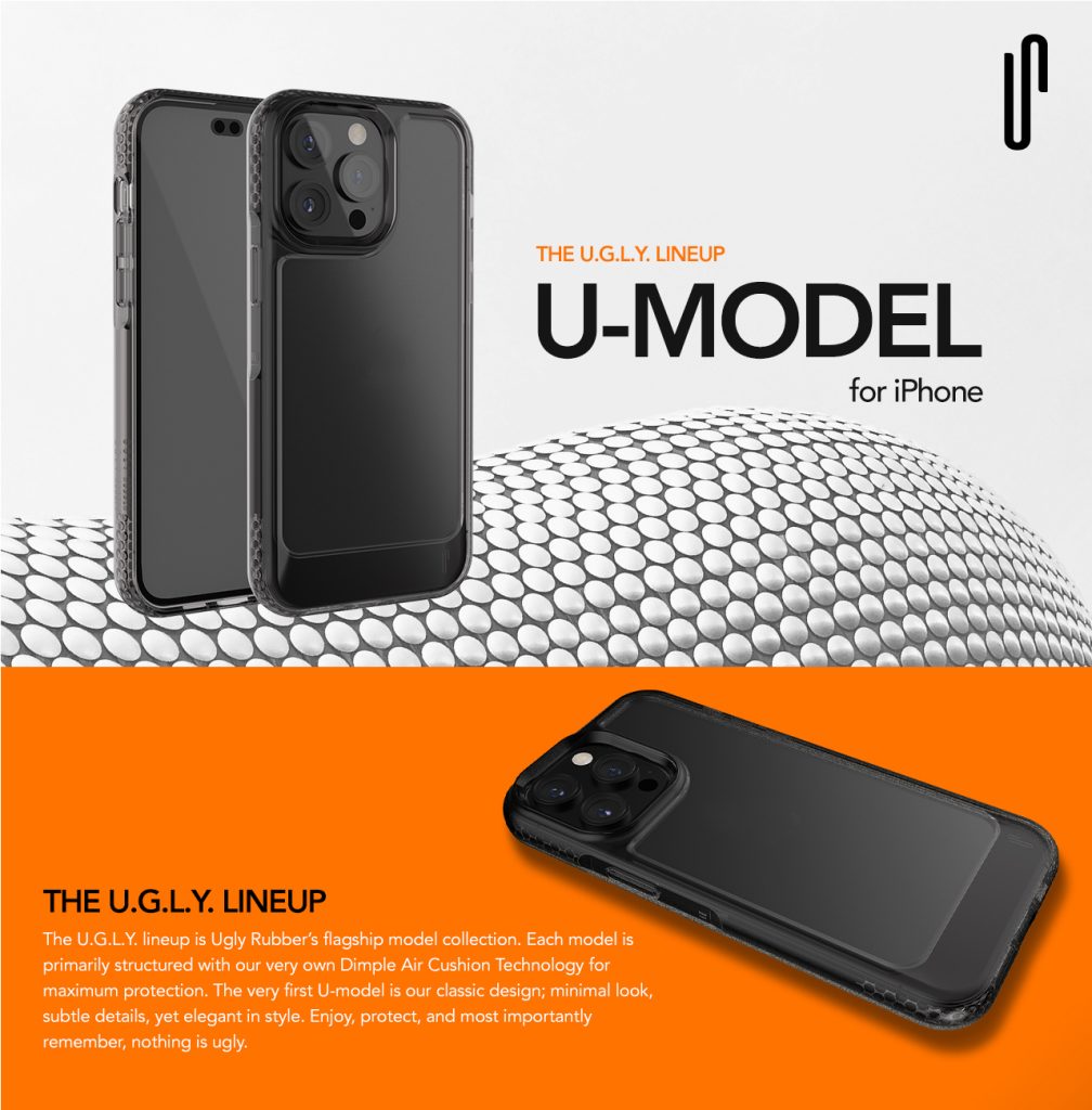 Ugly Rubber nakladka UMODEL do iPhone 15 Plus 6,7" clear - obrazek 4