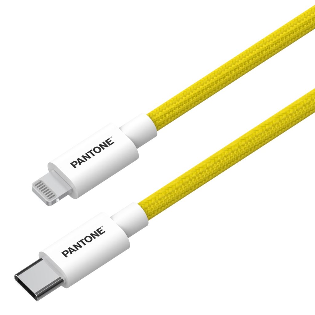 PANTONE MFi kabel Lightning - USB-C 1,5m PT-CTL002-5 Yellow 102C - obrazek 2