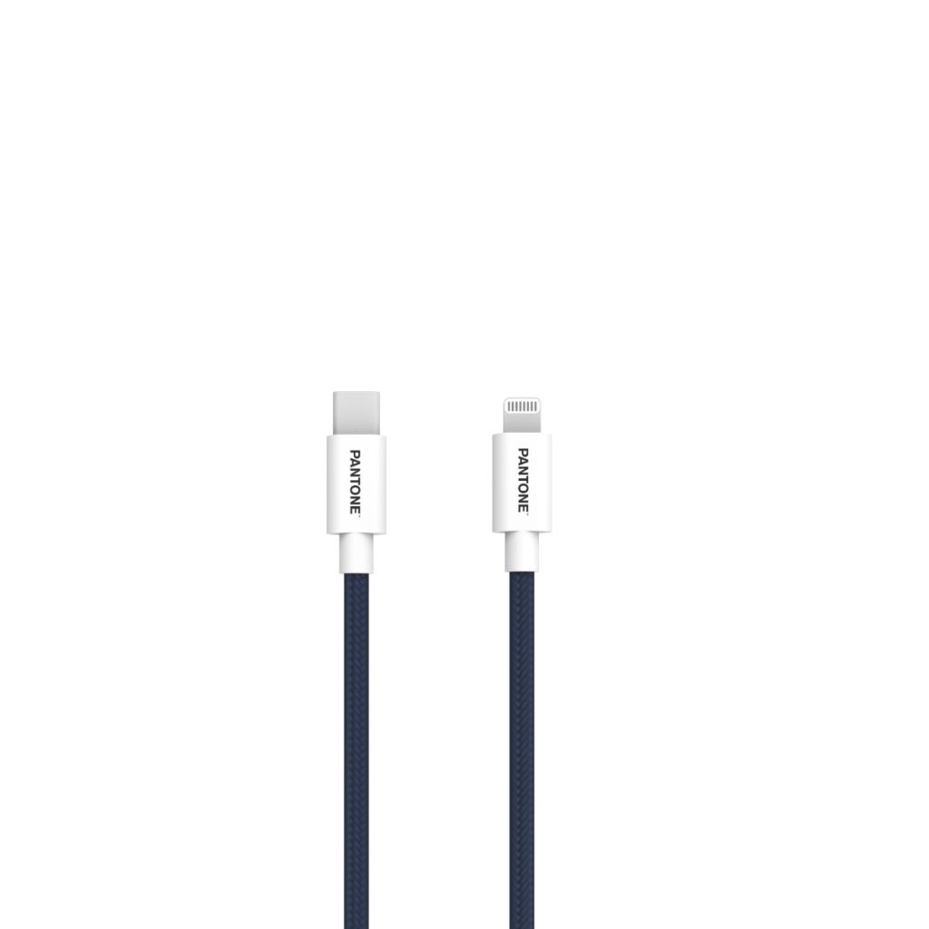 PANTONE MFi kabel Lightning - USB-C 1,5m PT-CTL002-5 Navy 2380C