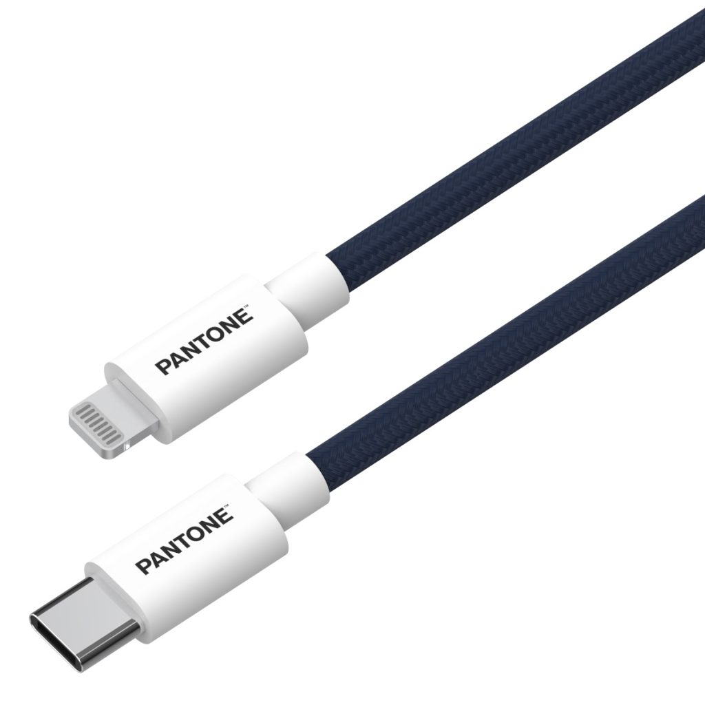 PANTONE MFi kabel Lightning - USB-C 1,5m PT-CTL002-5 Navy 2380C - obrazek 2