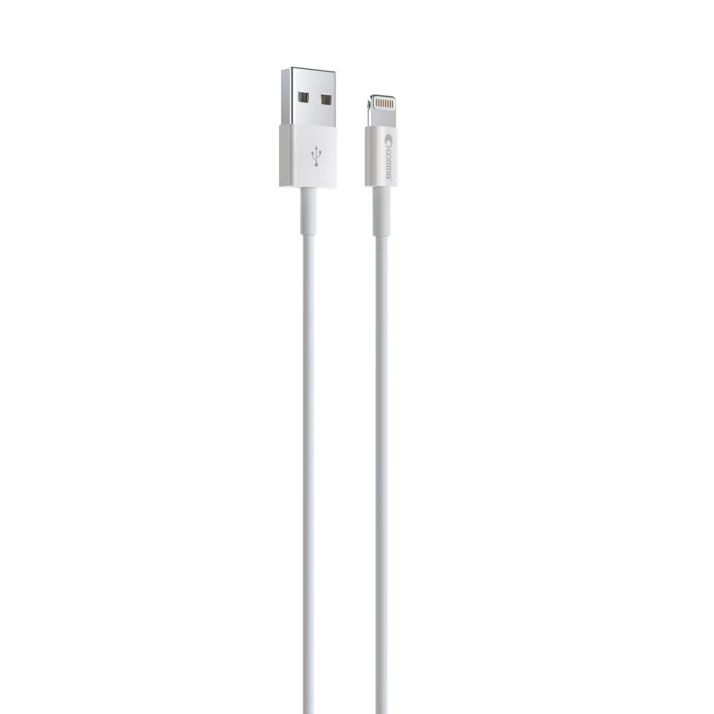 Comma kabel Jub MFi USB - Lightning 2,4A 1,0m biały - obrazek 2