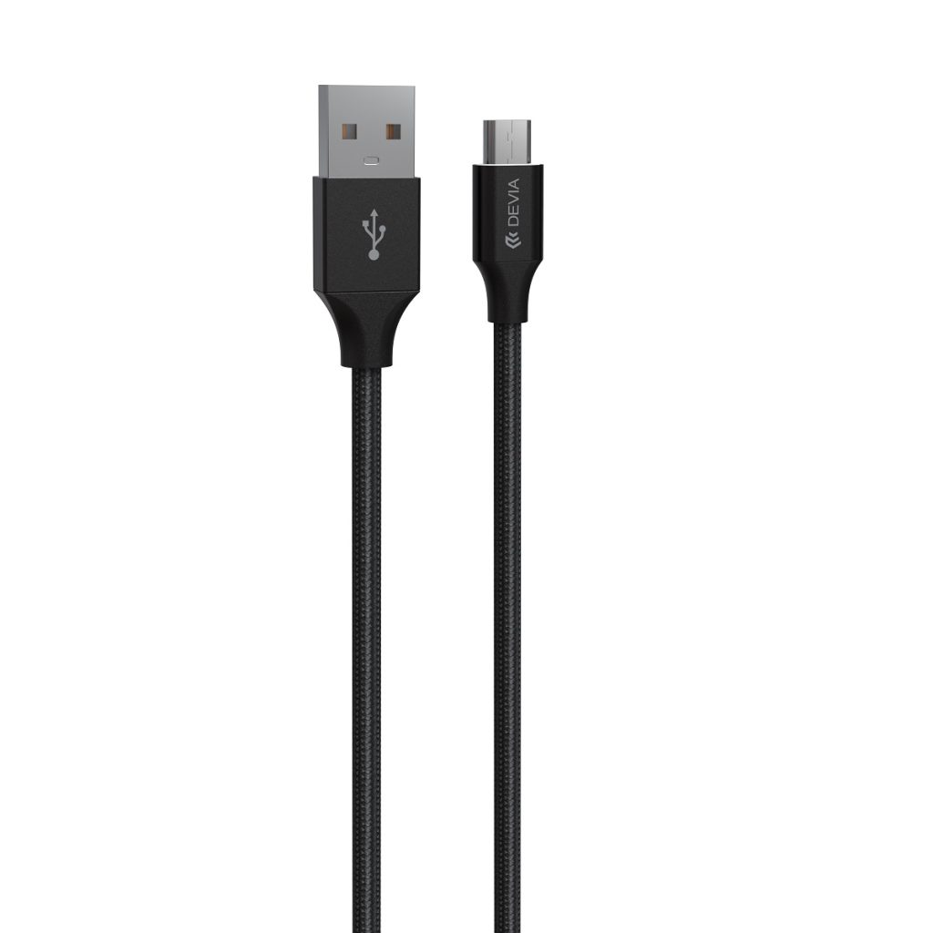 Devia kabel Gracious EC207 USB - MicroUSB 2,0 m 2,1A czarny - obrazek 2