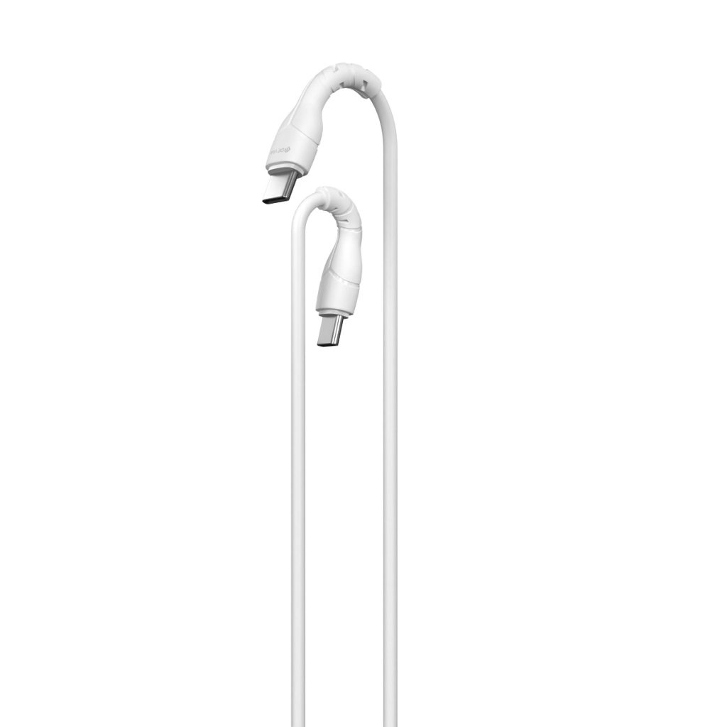 Devia kabel Kintone EC151 USB-C - USB-C 1,0 m 3A biały - obrazek 2