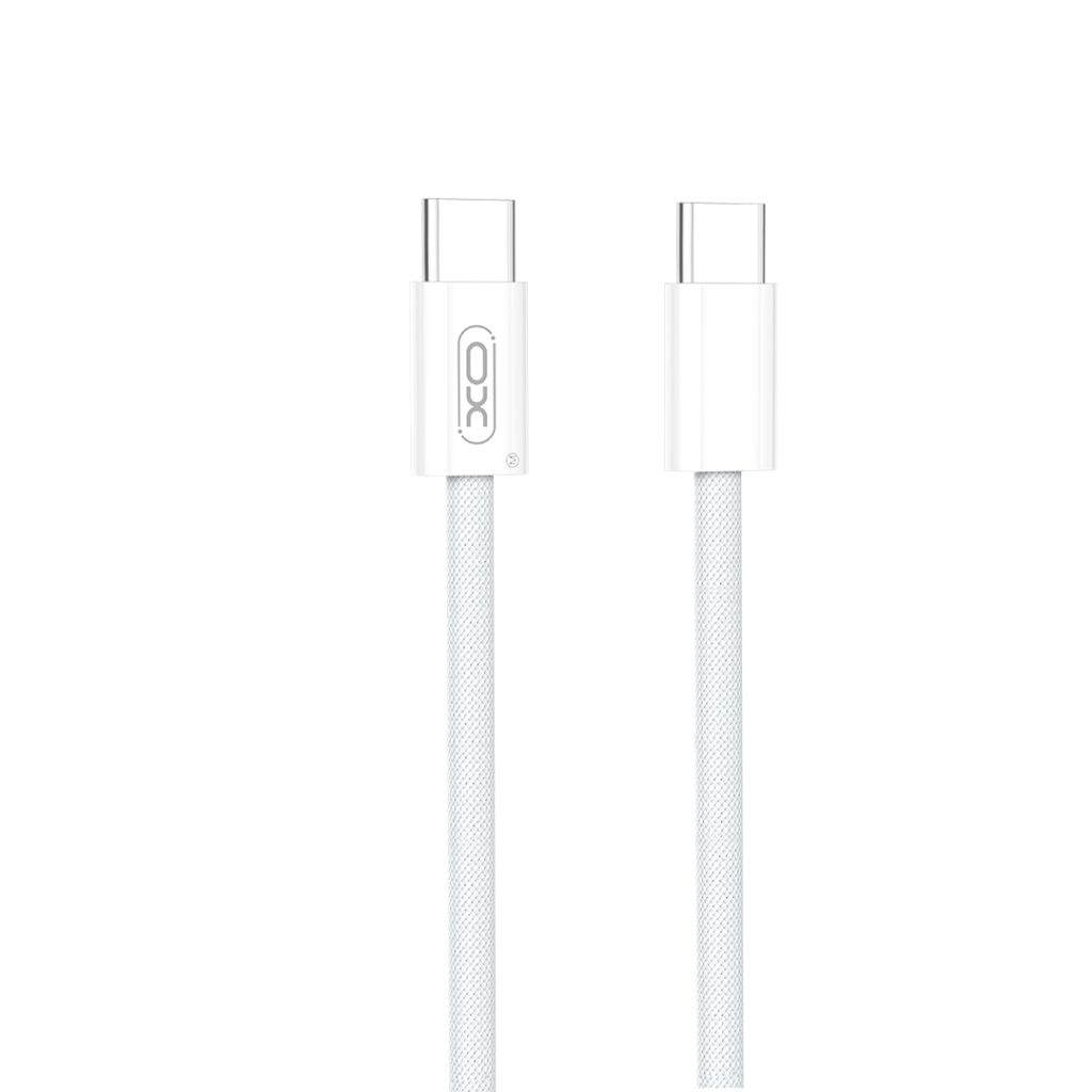 XO kabel NB-Q260B PD USB-C - USB-C 1,5m biały 60W