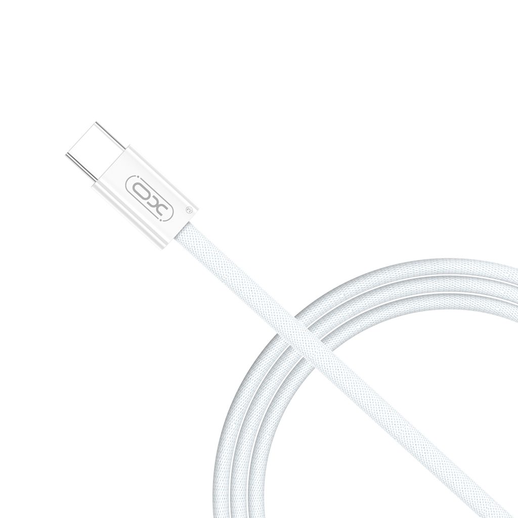 XO kabel NB-Q260B PD USB-C - USB-C 1,5m biały 60W - obrazek 2