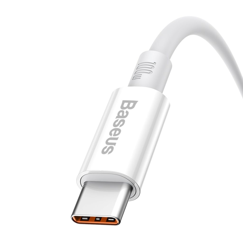 Baseus kabel Superior USB - USB-C 0,25m biały 100W - obrazek 4