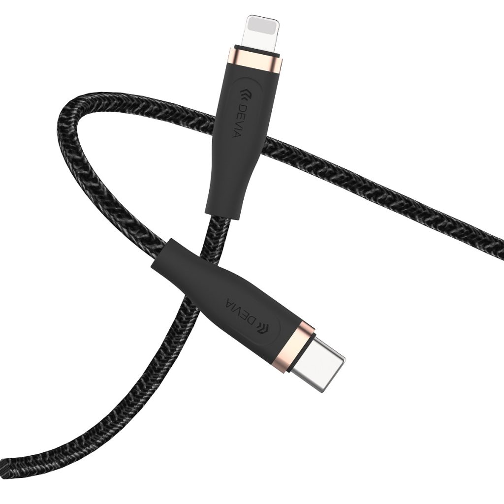 Devia kabel Star EC418 PD USB-C - Lightning 1,5 m 27W 3A czarny - obrazek 3