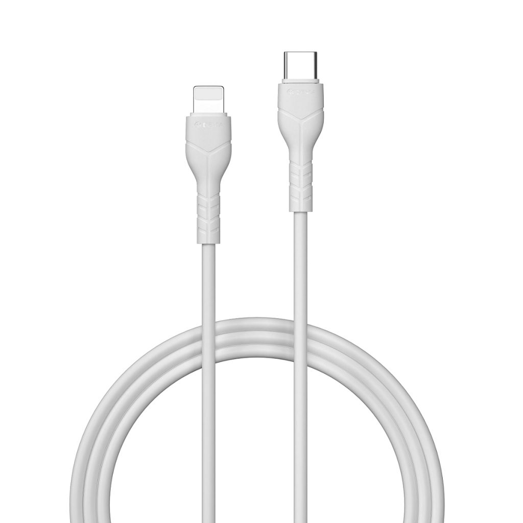 Devia kabel Kintone EC150 USB-C - Lightning 1,0 m 27W 3A biały