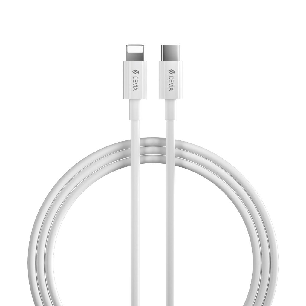 Devia kabel Smart EC146 PD USB-C - Lightning 2,0 m 3A biały