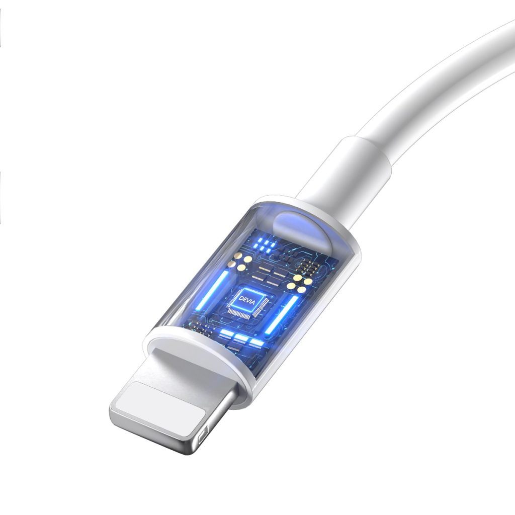 Devia kabel Smart EC146 PD USB-C - Lightning 2,0 m 3A biały - obrazek 4