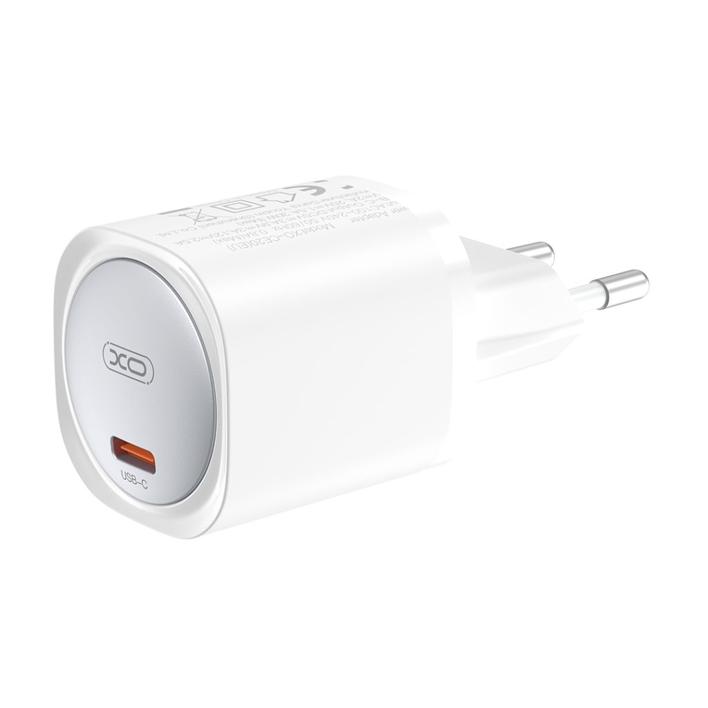 XO ładowarka sieciowa CE20 PD 30W 1x USB-C biała + kabel USB-C - Lightning - obrazek 3