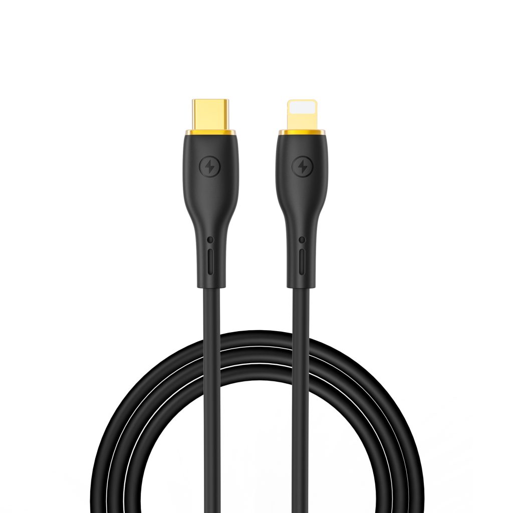 WIWU kabel YQ01 USB-C - Lightning 30W 1,2m czarny - obrazek 2