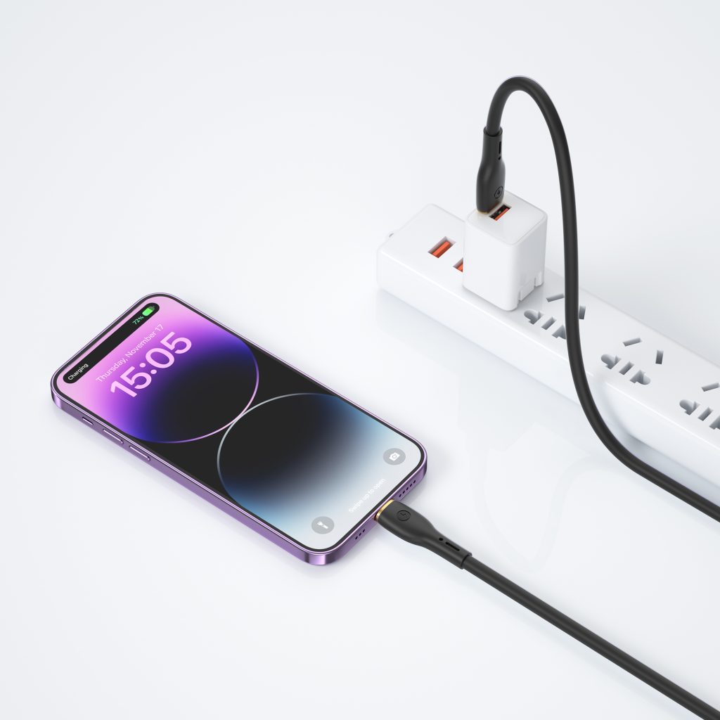 WIWU kabel YQ01 USB-C - Lightning 30W 1,2m czarny - obrazek 4