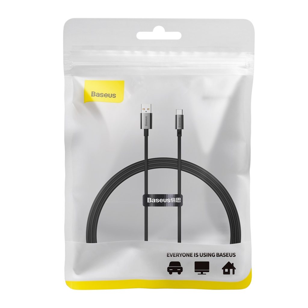 Baseus kabel Superior USB - USB-C 1,0m czarny 100W - obrazek 9