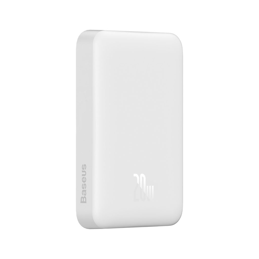 Baseus power bank magnetyczny Mini 20W 10000mAh biały - obrazek 4