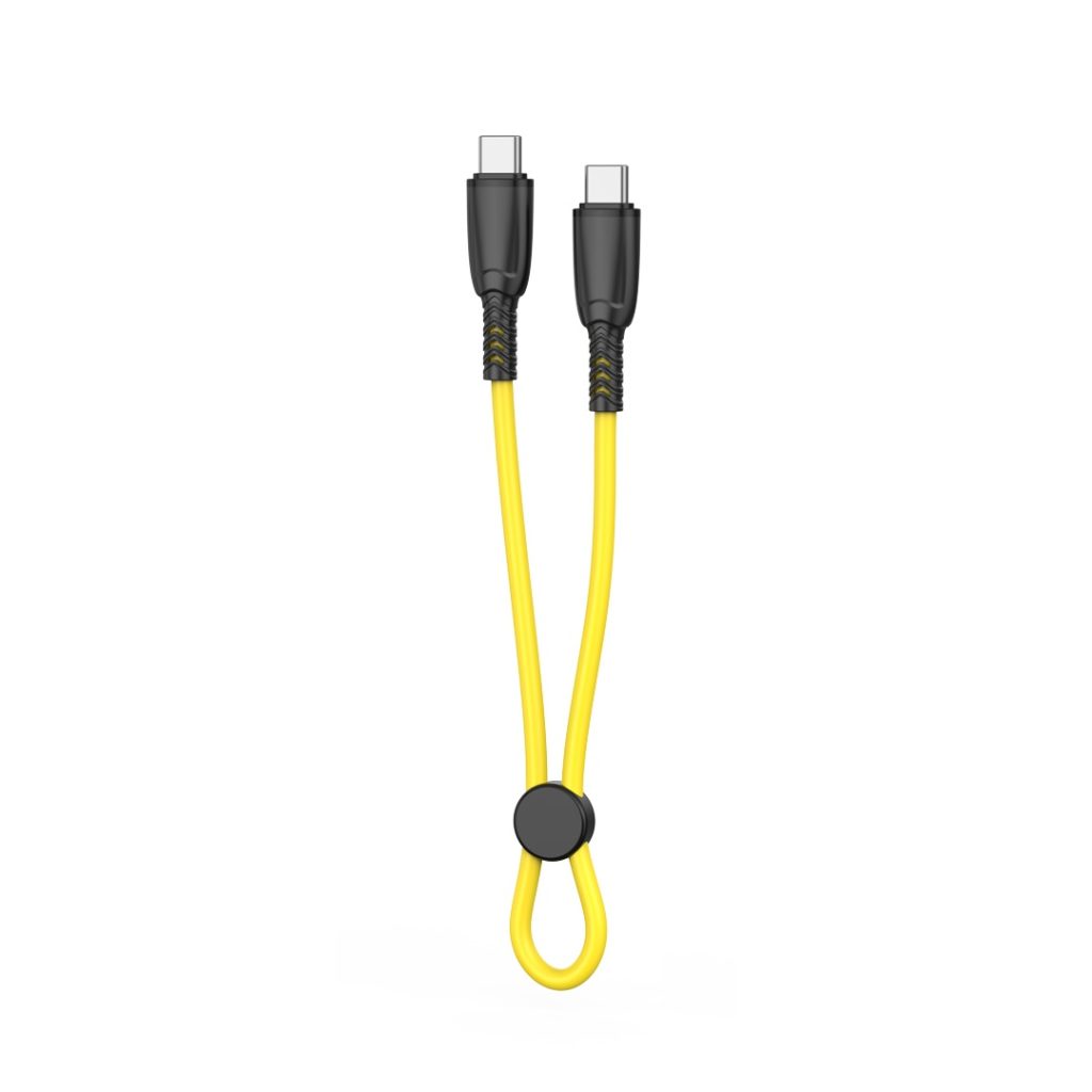 XO kabel NB-Q248B PD USB-C - USB-C 0,25m 60W żółty